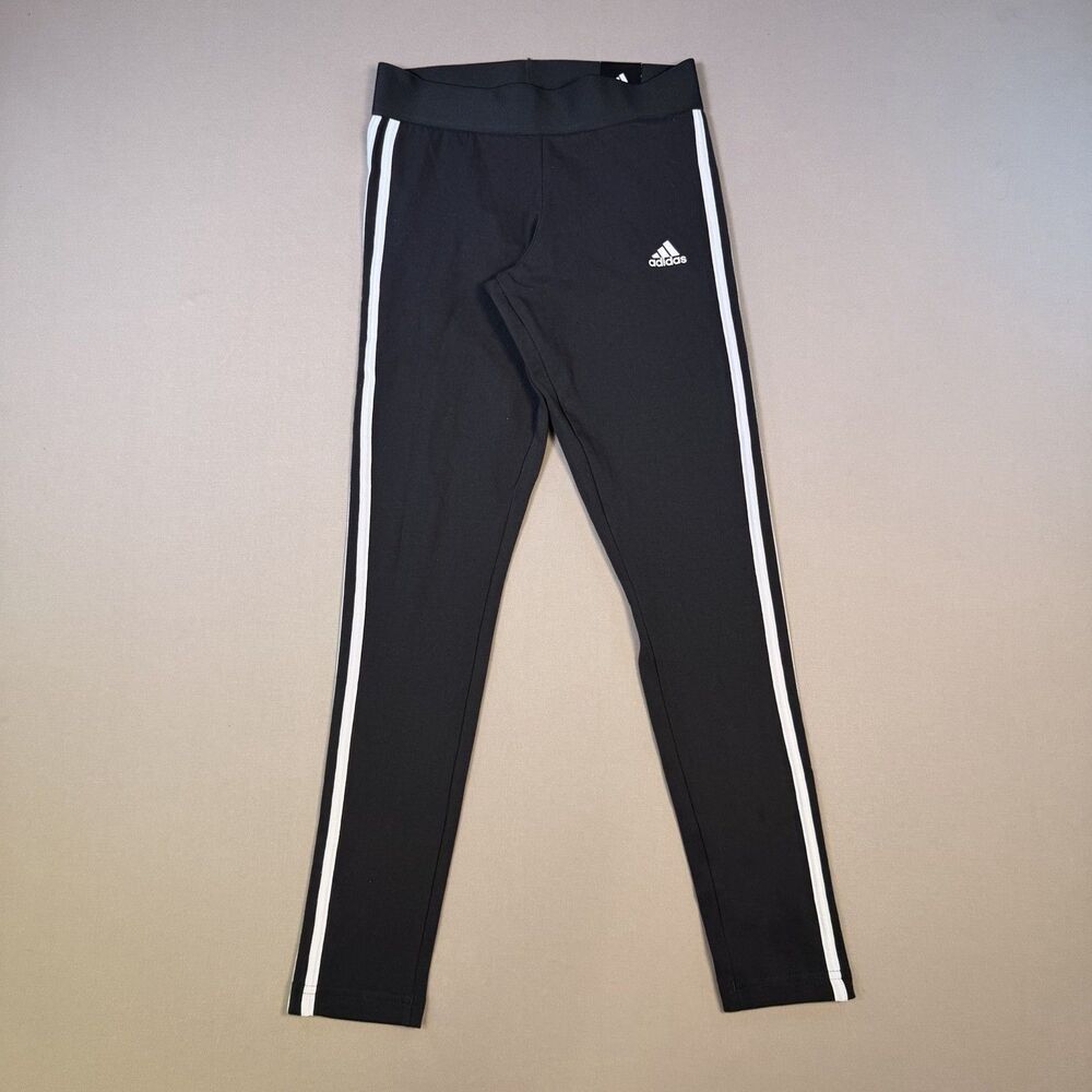 NWT Adidas Womens 3-Stripe Training Tights Pants Small Black White